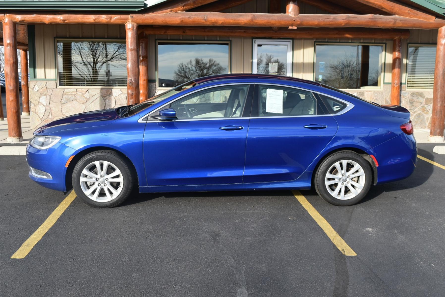 2016 Blue /Beige Chrysler 200 Limited (1C3CCCABXGN) with an 2.4L 4 Cyl Multiair engine, 9-Speed Automatic transmission, located at 1600 E Hwy 44, Rapid City, SD, 57703, (605) 716-7878, 44.070232, -103.171410 - Photo #3